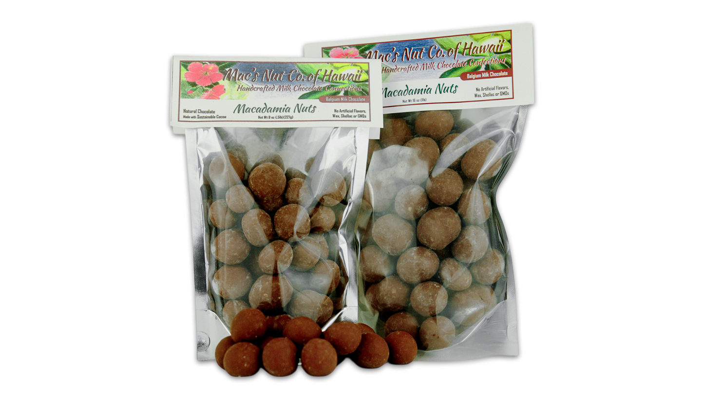 Bulk Chocolate Macadamia Nuts (Dark or Milk)